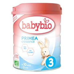 Babybio Primea 3 Latte di Crescita bio in polvere da 10 mesi a 3 anni 800g
