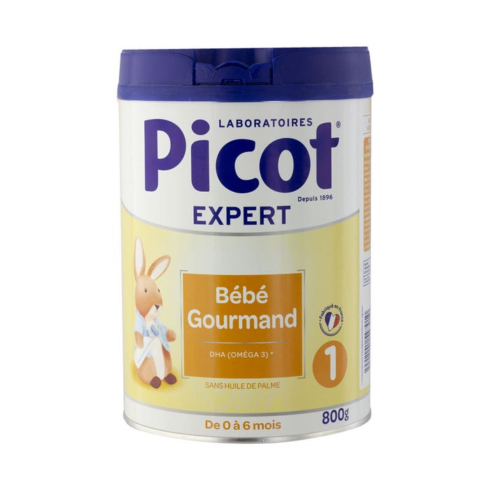 Bebe Gourmand 1 Da 0 a 6 mesi Latte in polvere senza olio di palma 800g Picot