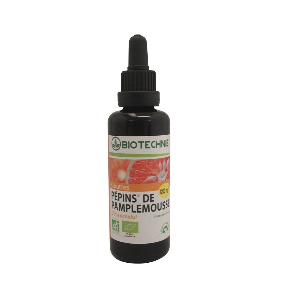 Biotechnie Semi di pompelmo biologici 1200 mg