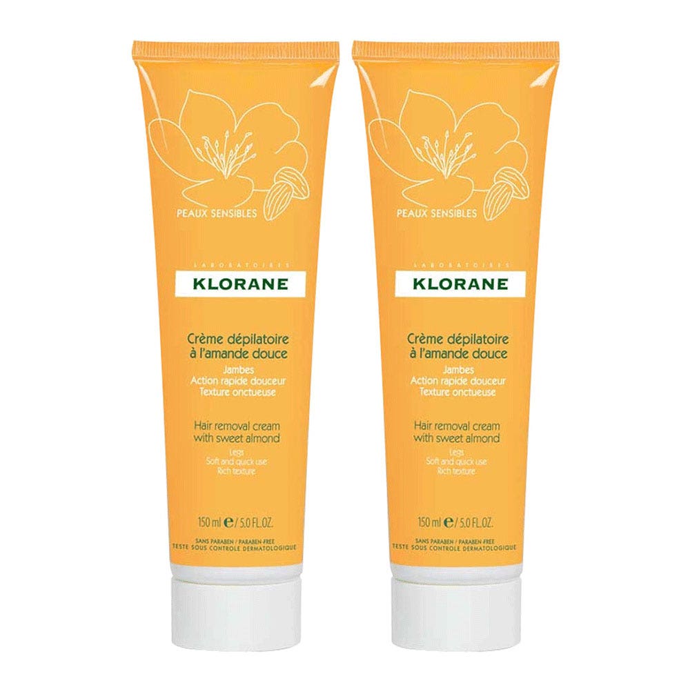 Klorane Mandorla dolce Crema depilatoria 2x150ml