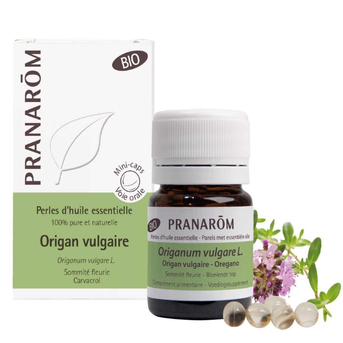 Pranarôm Oli Essenziali Origanum vulgare bio 60 perle