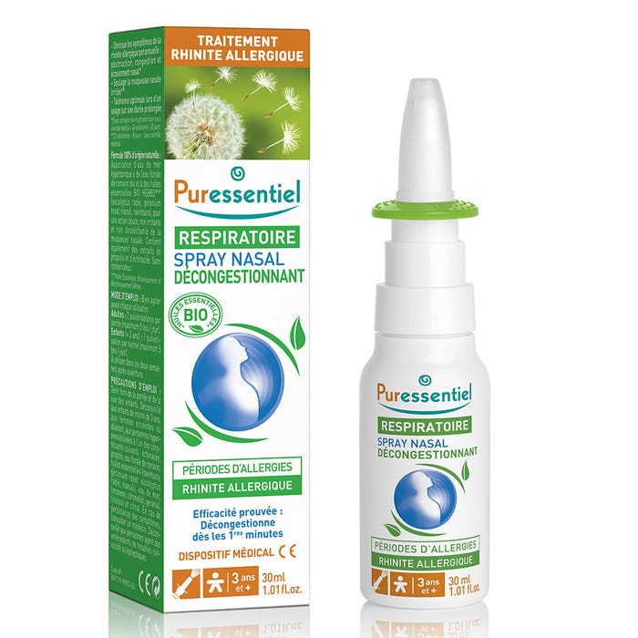Puressentiel Respiratoire Respirazione Spray Nasale Ipertonico Bio 30ml