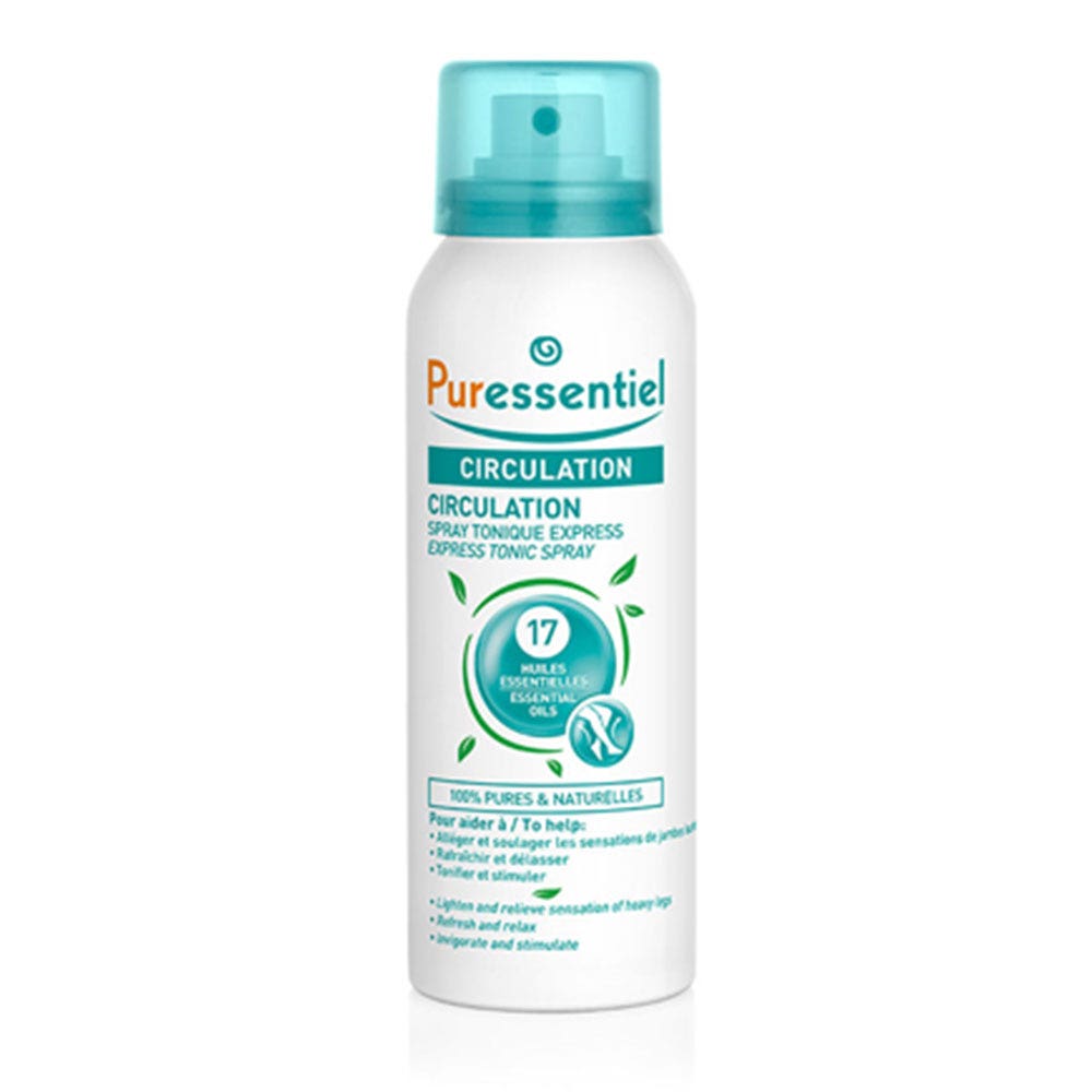 Puressentiel Circolazione Spray express tonificante con 17 oli essenziali 100ml