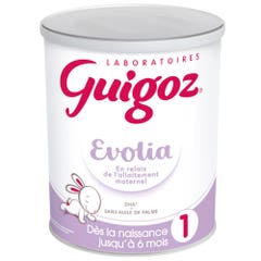 Guigoz Evolia Relais Latte in polvere senza olio di palma da 0 a 6 mesi 800g