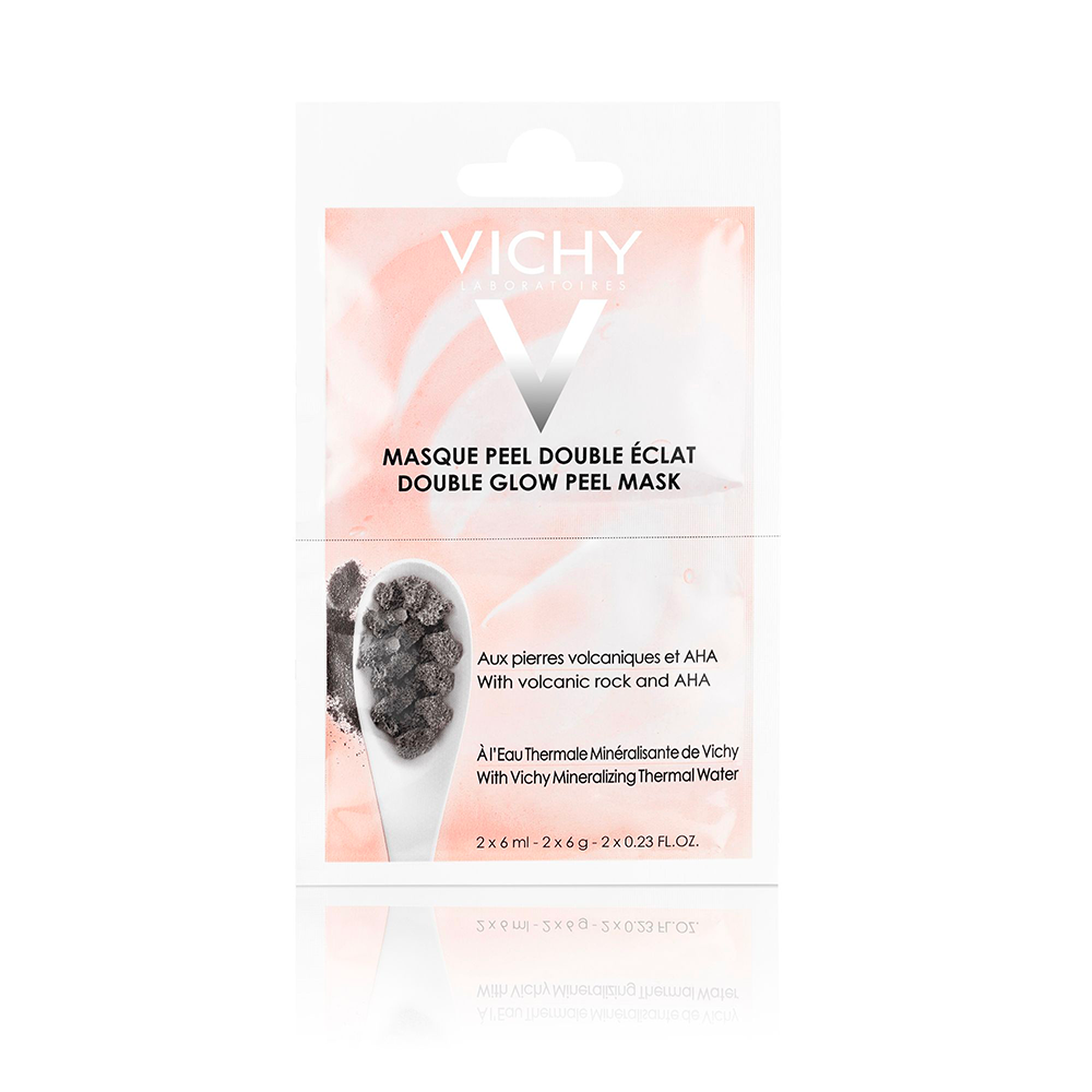 Vichy Gli indispensabili Aha Double Radiance Maschera Viso Peeling Bi-dose 2x6ml