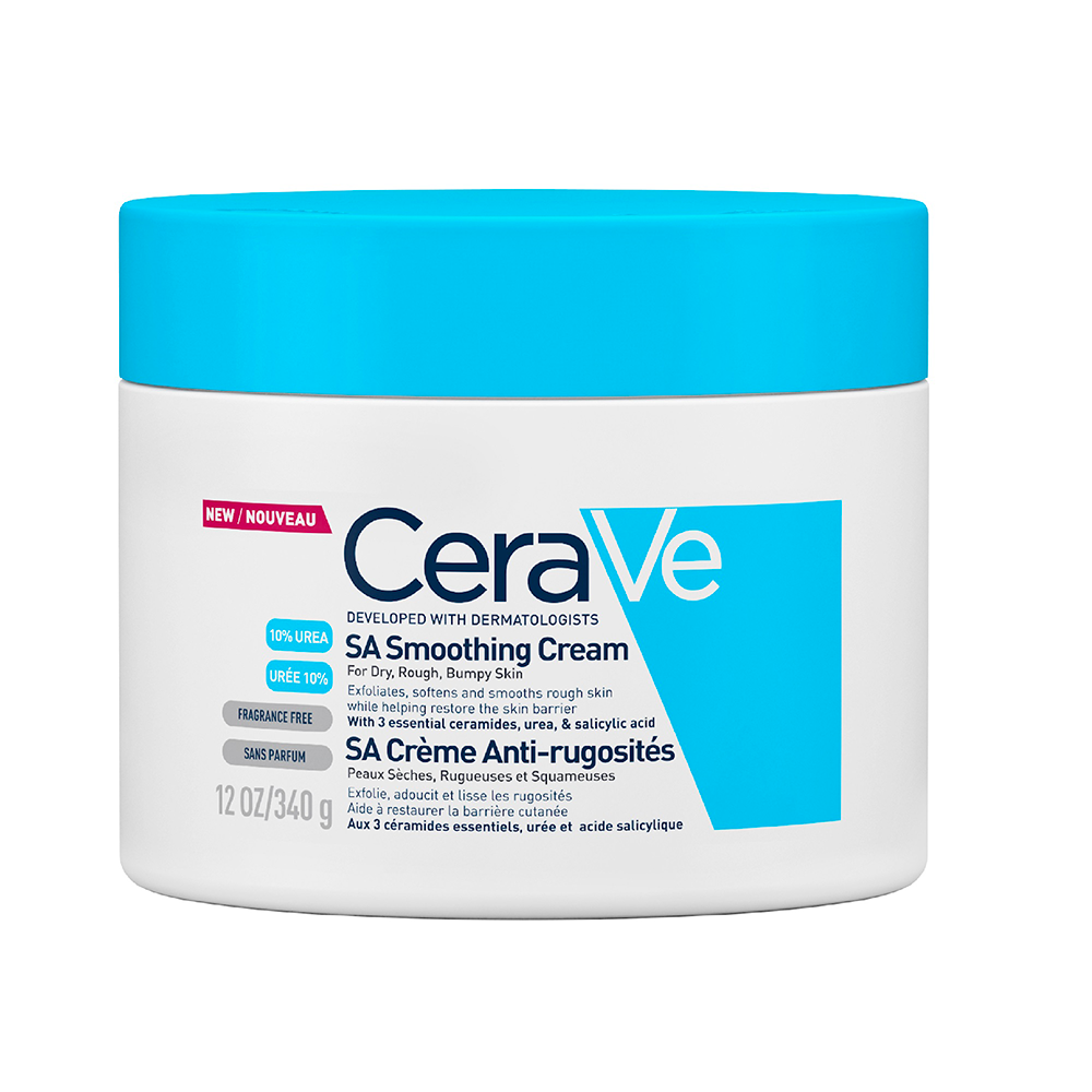 Cerave Body SA Crema anti-rughe al 10% di urea e acido salicilico Pelli secche 340 g