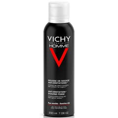 Vichy Homme Schiuma Da Barba Anti-irritazioni Pelle Sensibile Peaux Sensibles 200ml