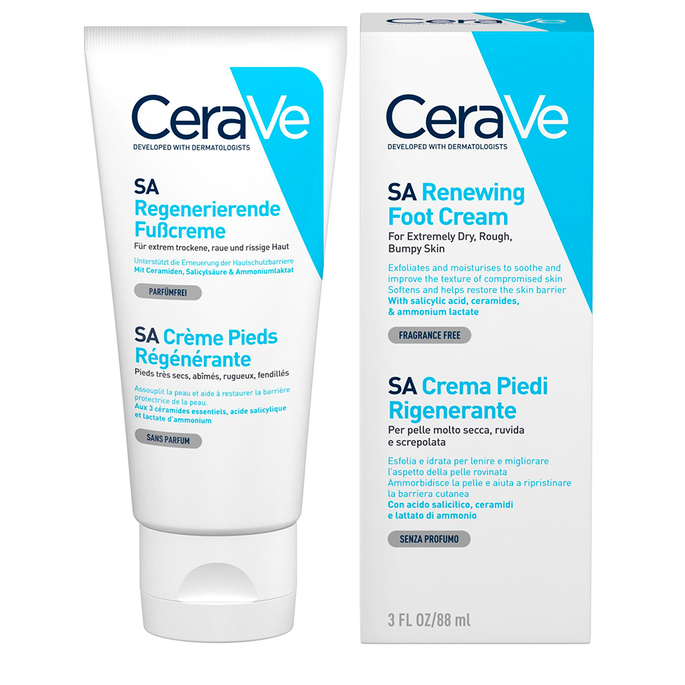 Cerave Body SA Crema Piedi Rigenerante Pelle molto secca, screpolata e ruvida 88ml