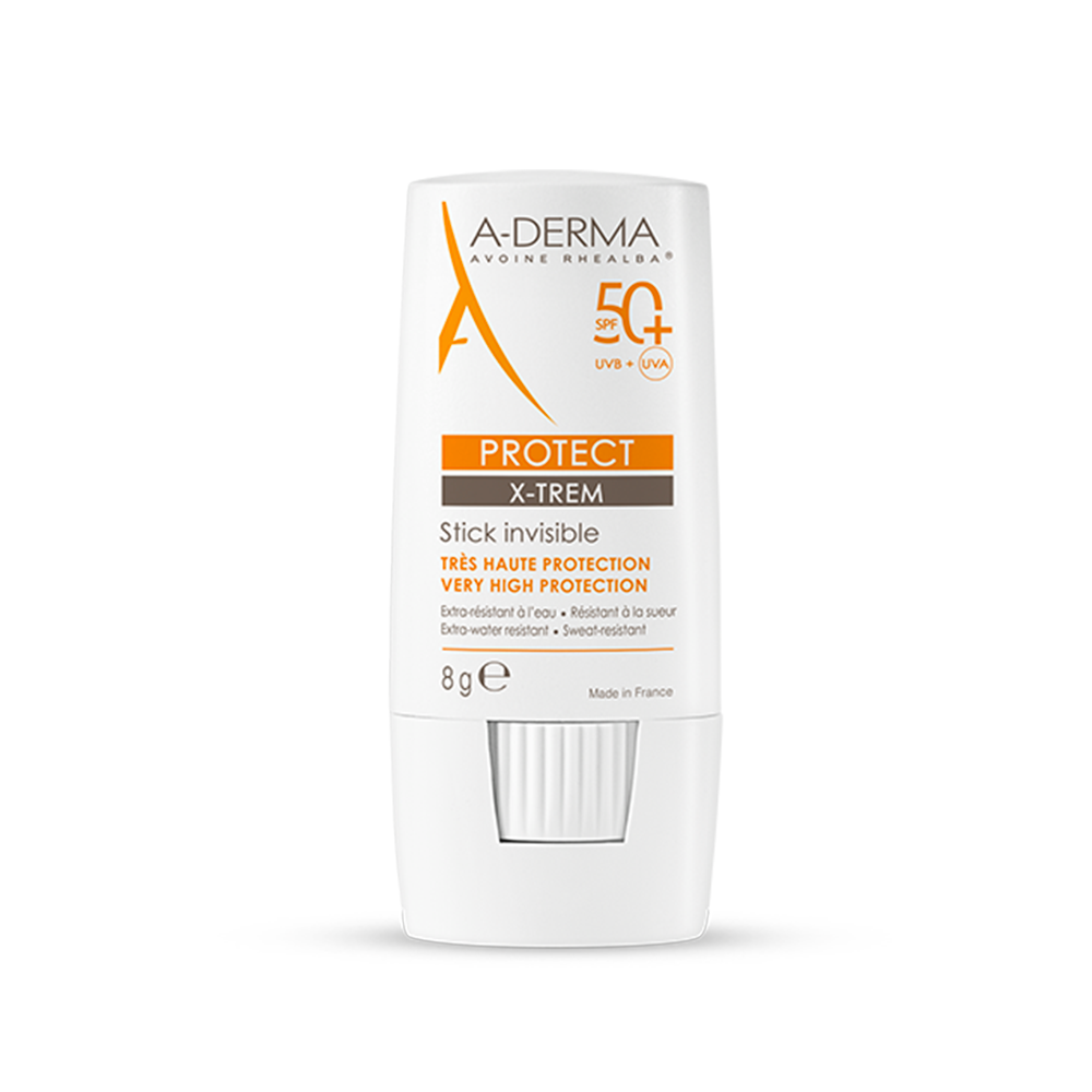 A-Derma Protect Spf50+ Protezione Molto Alta Invisible Stick Xtrem Sun Pelle Fragile 8g