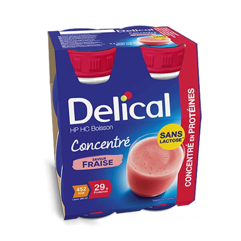 Delical Bevanda ad alto contenuto calorico e di Proteine 4x200ml