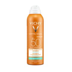 Vichy Capital Soleil Protezione solare Spray idratante Invisibile Spf50 200 ml