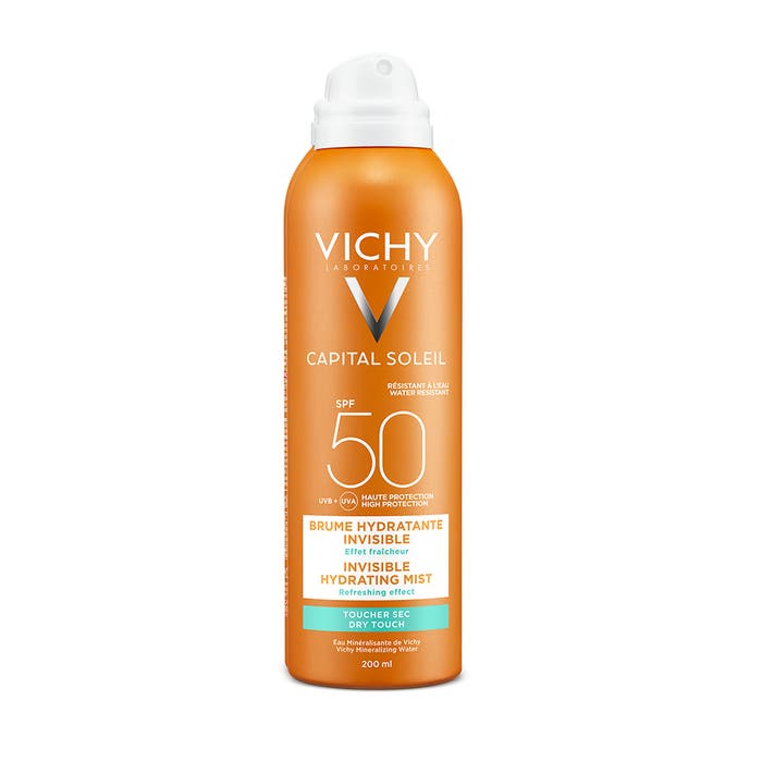Vichy Capital Soleil Protezione solare Spray idratante Invisibile Spf50 200 ml