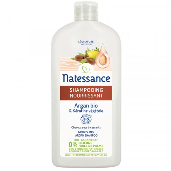 Shampoo nutriente Olio di Argan e Cheratina 500ml Argan Et Keratine Vegetale Natessance