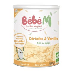 La Mandorle Bébé M Cereali Vaniglia Bio Bebe M Dai 6 Mesi Des 6 Mois 400g