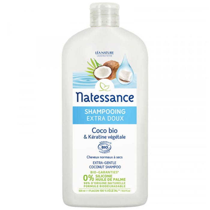Shampoo Extra Delicato Cocco Bio e Cheratina vegetale 500ml Coco Natessance