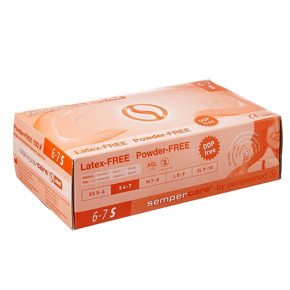 Lohmann Rauscher Sempercare Guanti in vinile Senza polvere e non sterile x100