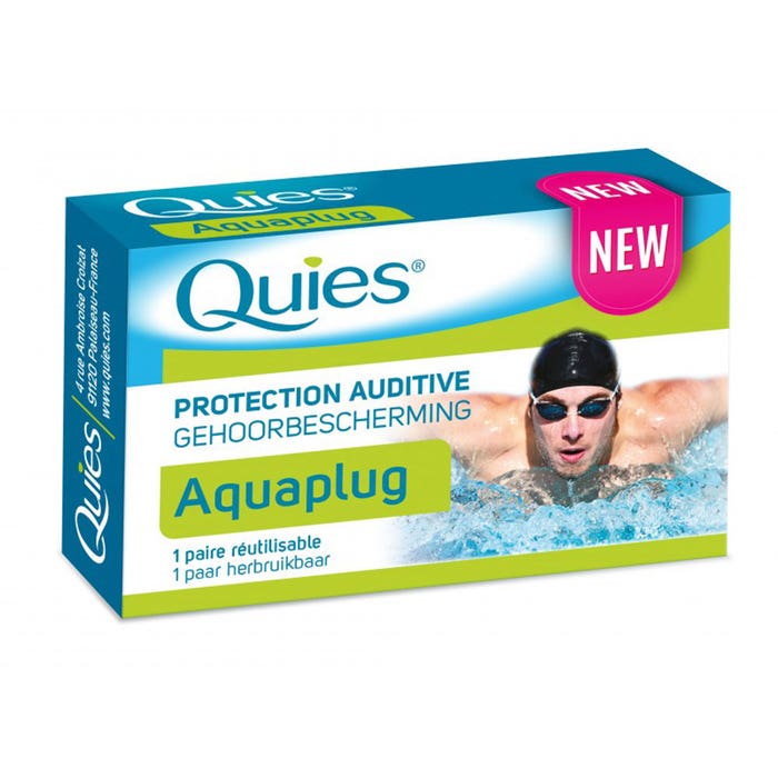 Protezione dell'udito Aquaplug 1 coppia Riutilizzabile Quies