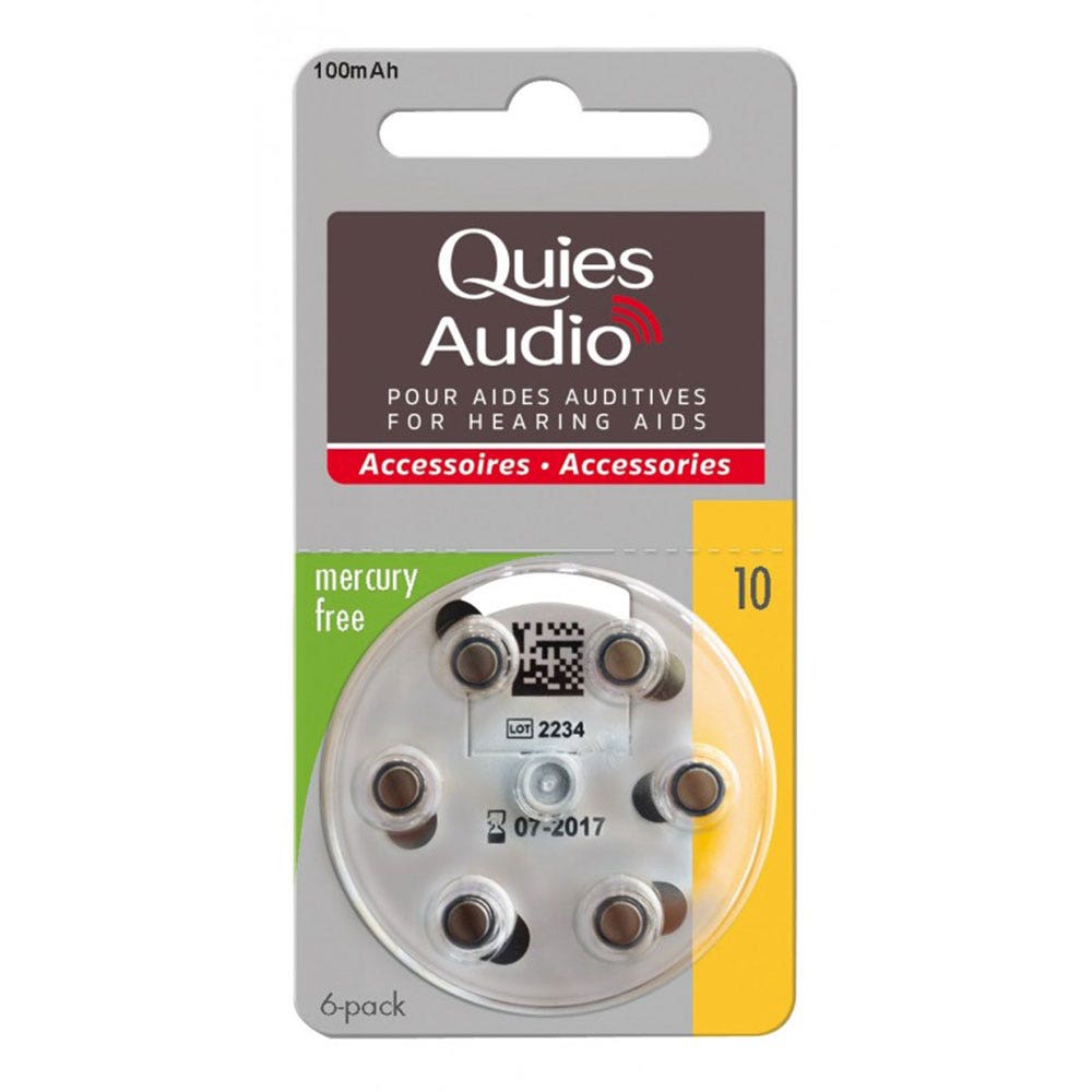 Quies Pile per apparecchi acustici x6