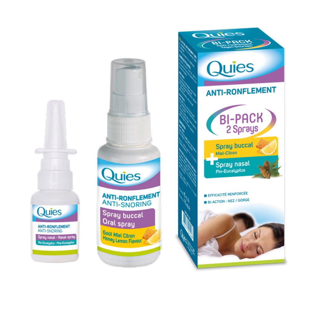 Quies Bi-pack anti-russamento spray orale + nasale 15ml / 75ml