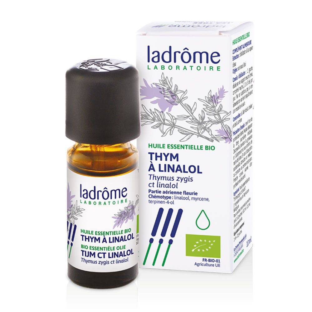 Ladrôme Olio essenziale di Timo Linalolo Biologico 10ml