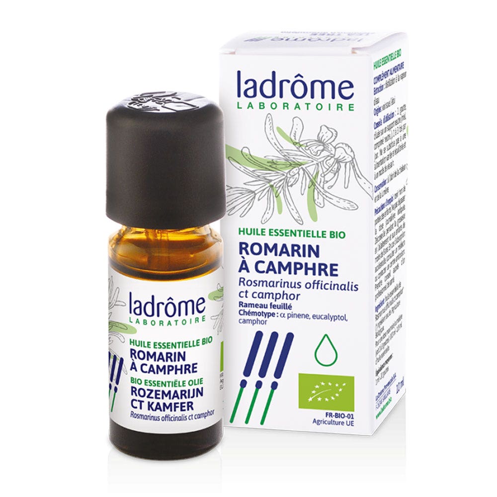 Ladrôme Olio essenziale di Rosmarino Canfora Biologico 10ml