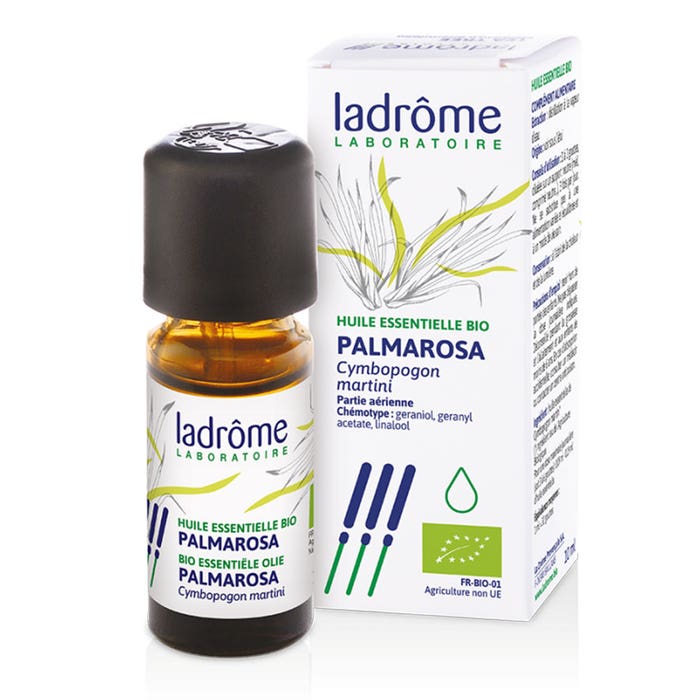 Olio essenziale di palmarosa biologico 10ml Ladrôme
