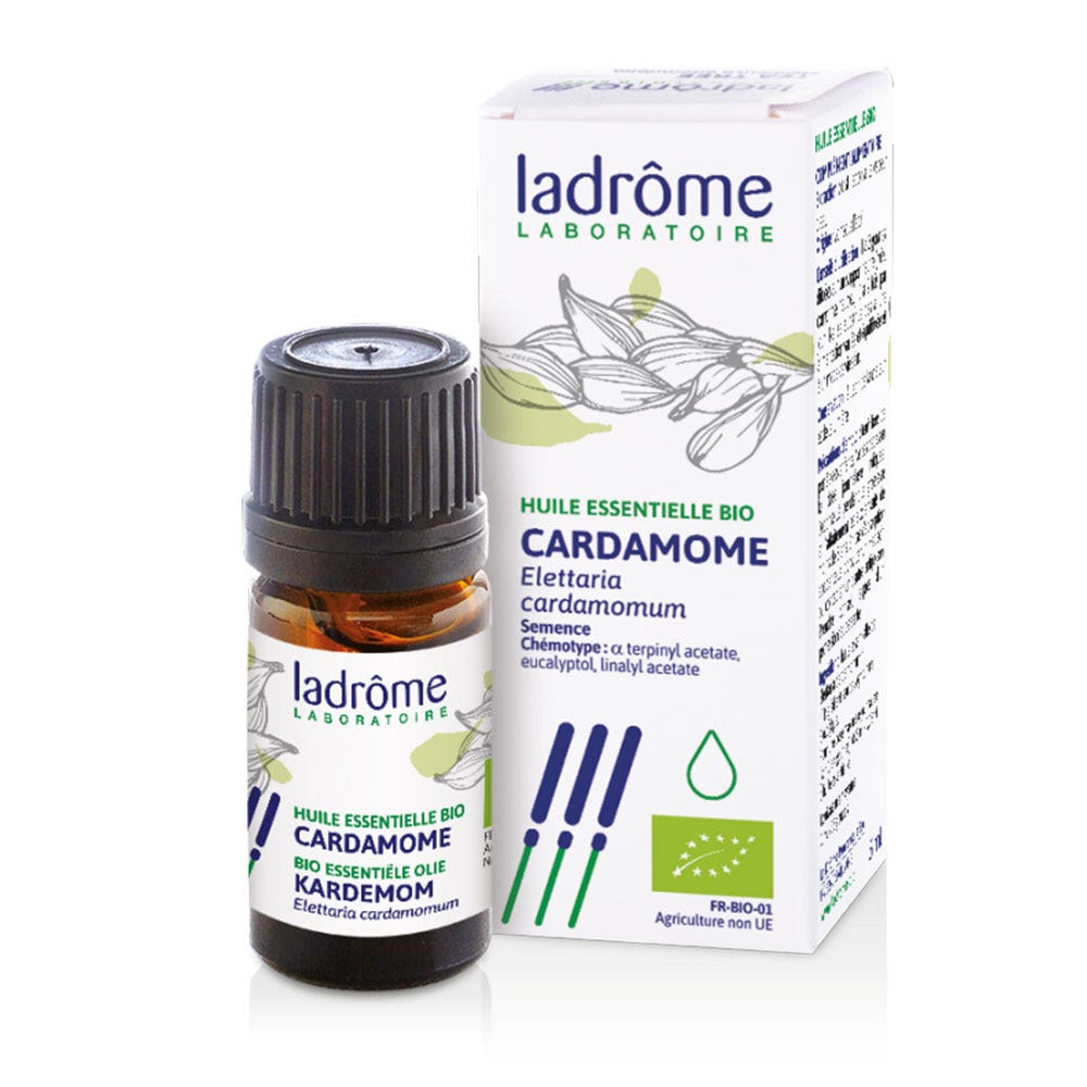 Ladrôme Olio essenziale di cardamomo biologico 5ml