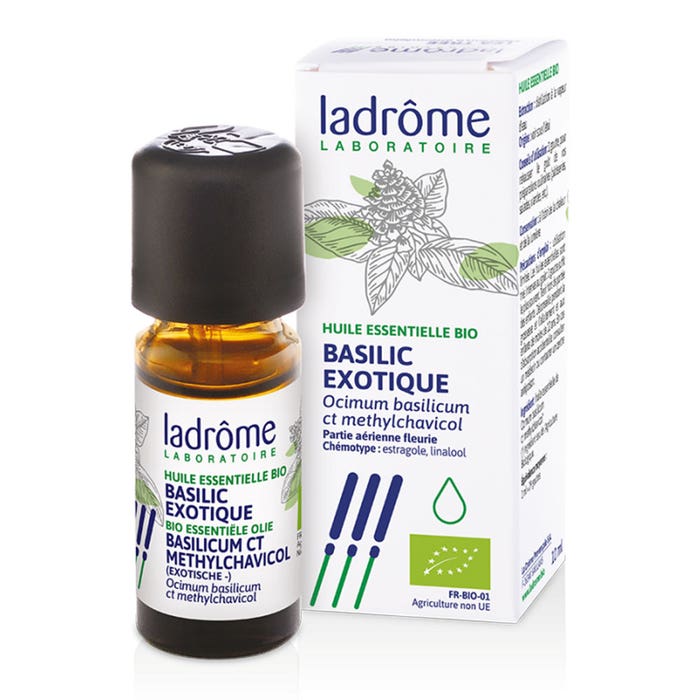 Olio essenziale di basilico biologico 10ml Ladrôme