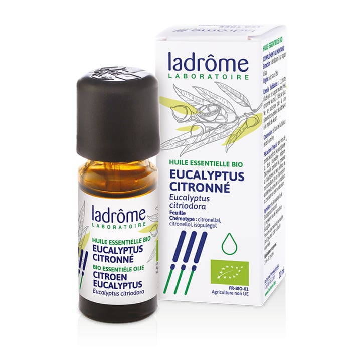 Olio essenziale di Eucalytpus Limone Bio 10ml Ladrôme