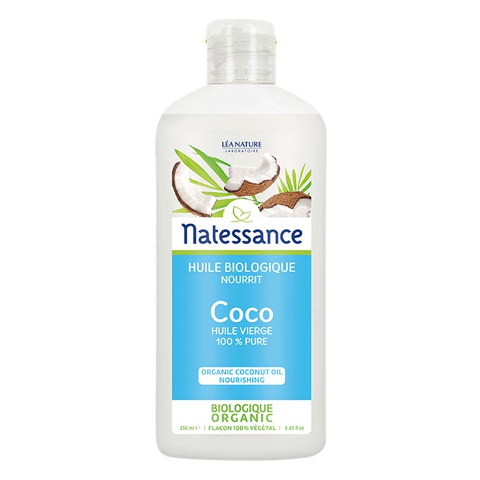 100% Olio di Cocco biologico puro 250ml Natessance