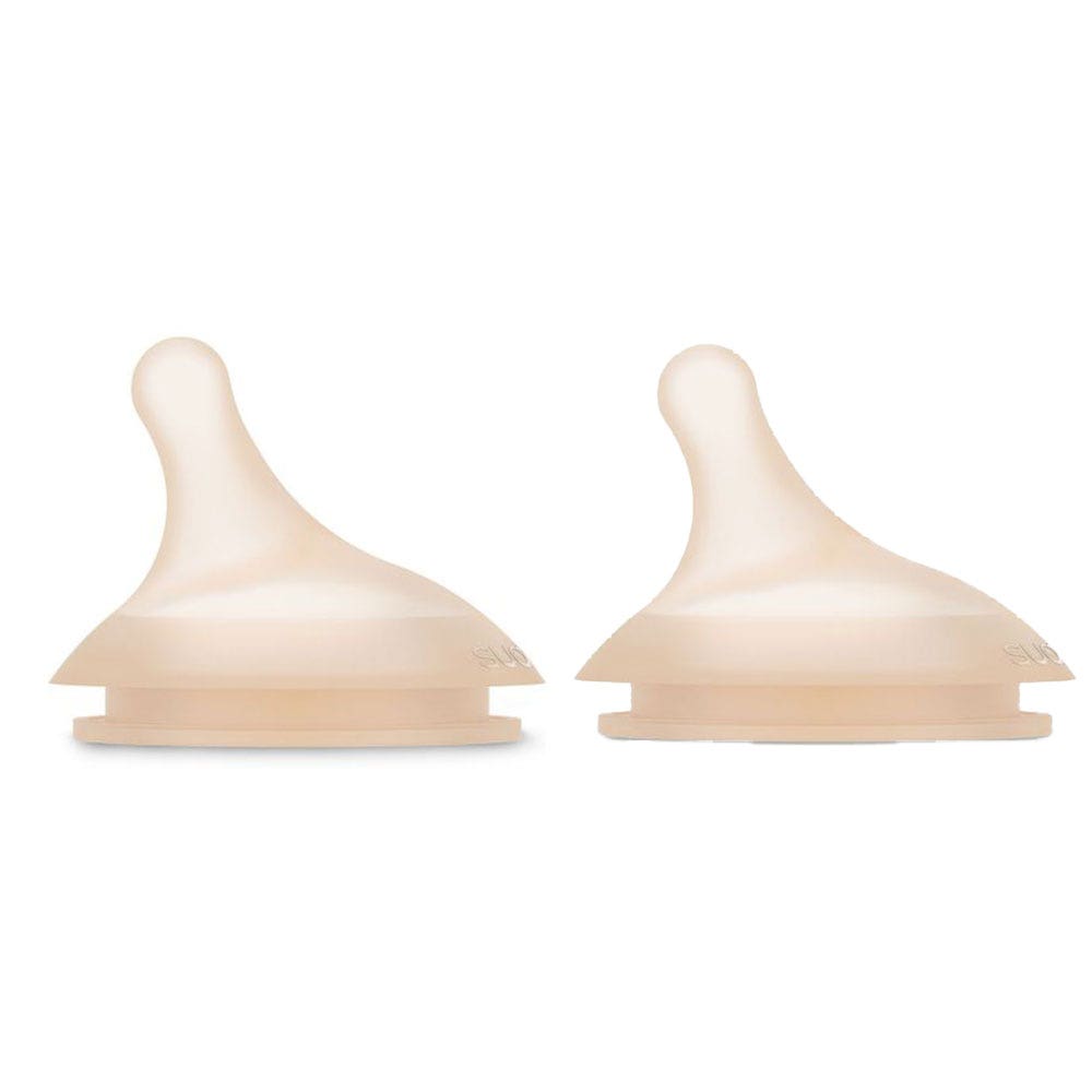 Suavinex Zero Zero Tettarelle per biberon anti-colica flusso rapido L x2