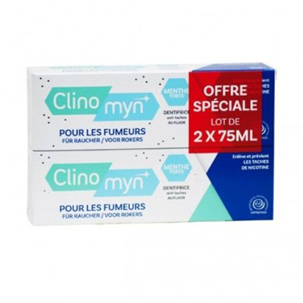 Clinomyn Dentifricio per fumatori 2x75ml