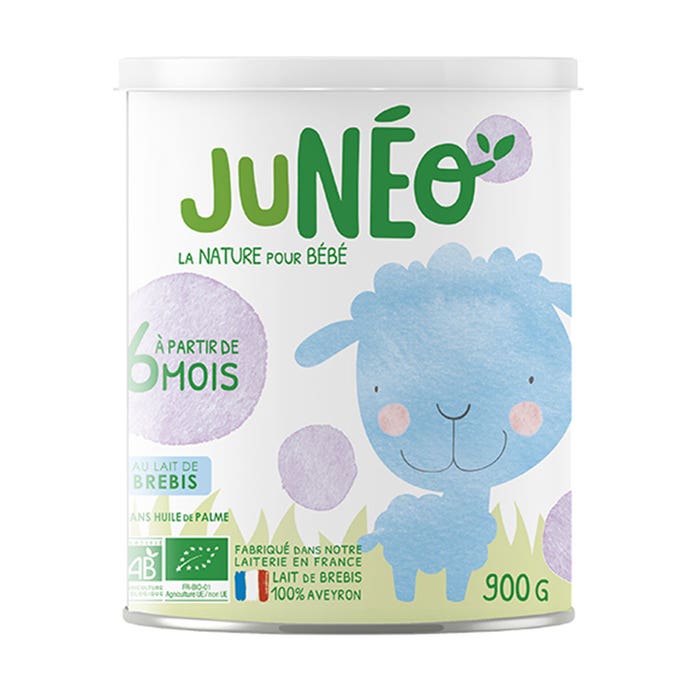Juneo Cereales a complement proteiniques au lait de brebis Bio Dès 6 mois 900g