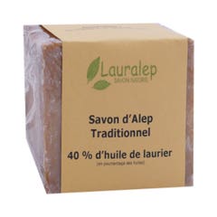 Lauralep Sapone tradizionale di Aleppo 40% (in francese) 200g