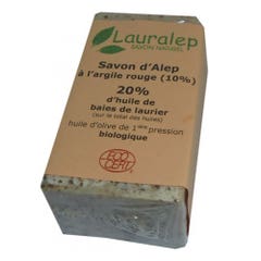 Lauralep Sapone di Aleppo 20% Alloro con argilla rossa 150g