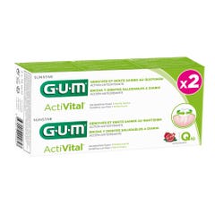 Gum ActiVital Dentifricio Q10 per denti e gengive sane 2x75ml