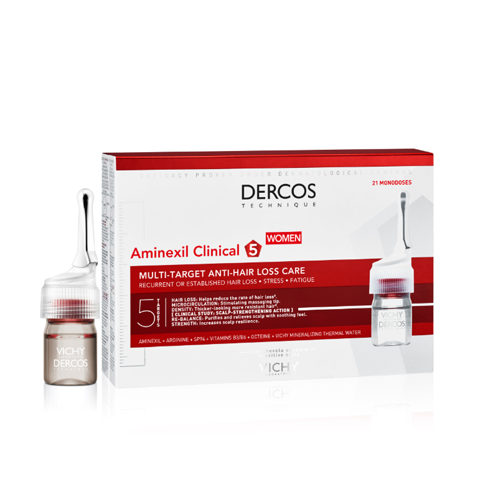 Vichy Dercos Trattamento Donna Caduta Temporanea dei Capelli Aminexil Clinical 5 21x6ml