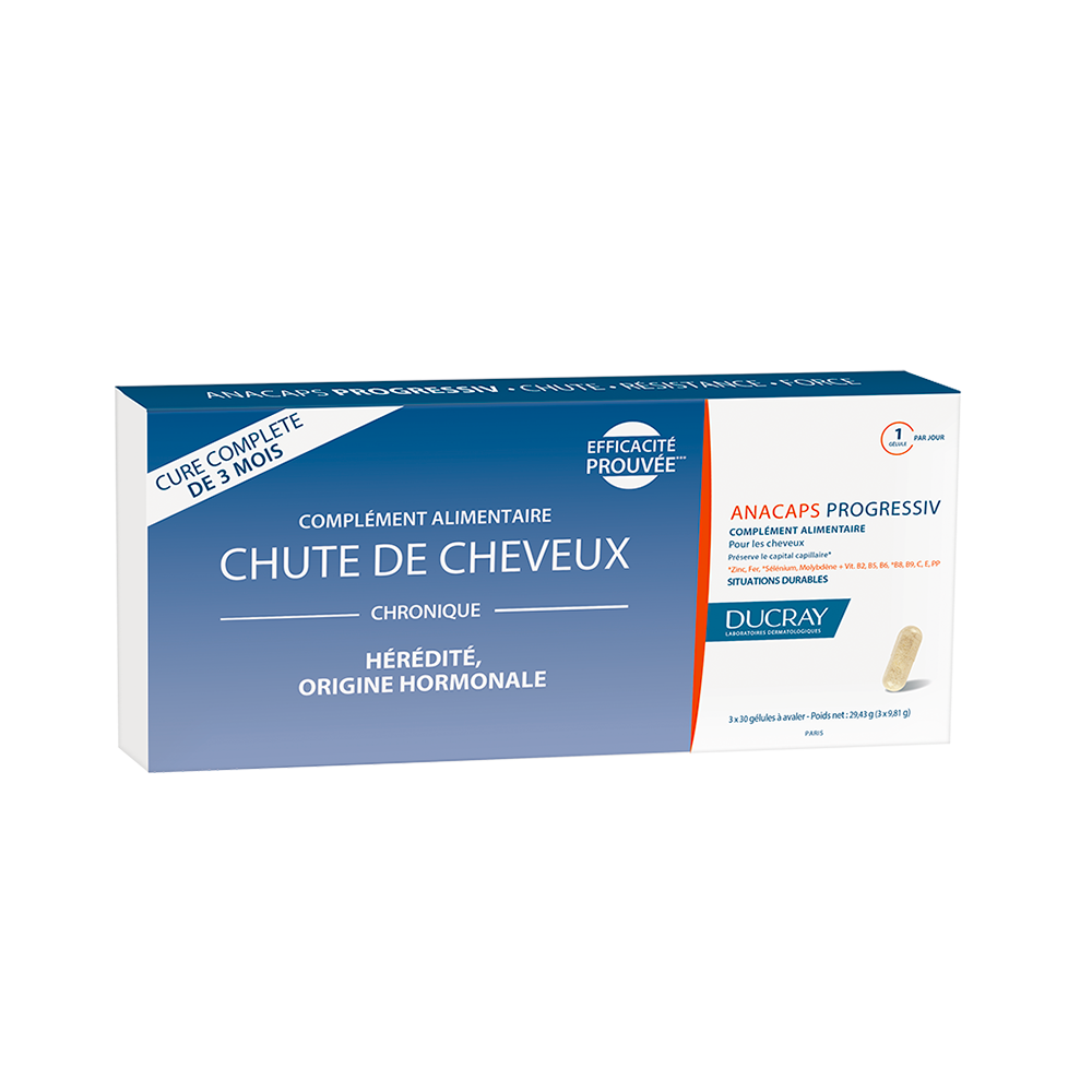 Ducray Caduta dei capelli persistente Progressiv 3x30 Capsule
