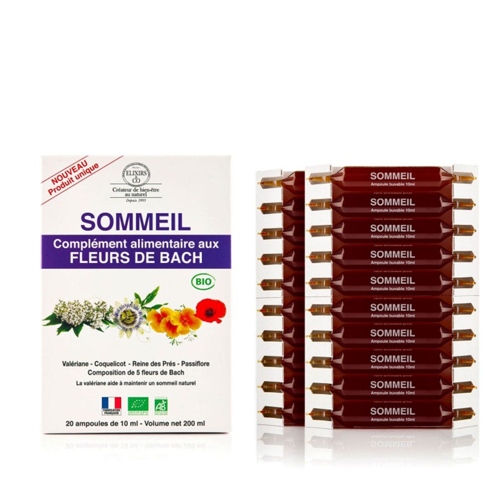 Elixirs & Co Sonno Rimedi Floreali di Bach Biologici 20 fiale