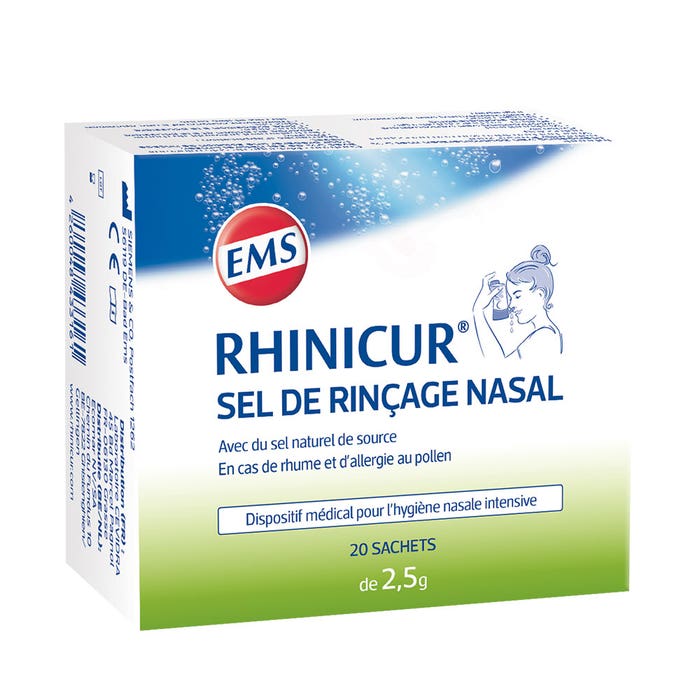Sale per risciacquo nasale X20 Bustine da 2,5 g Rhinicur
