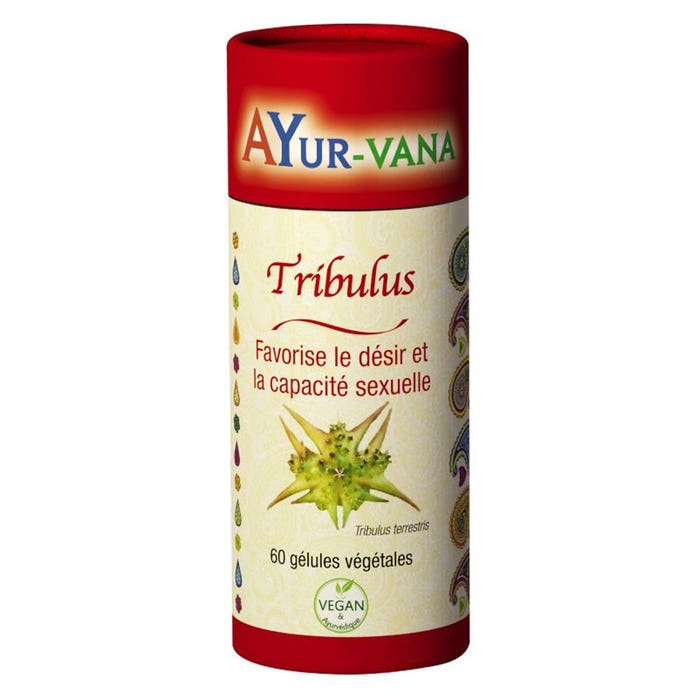 Tribolo 60 capsule Incoraggia il desiderio Ayur-Vana