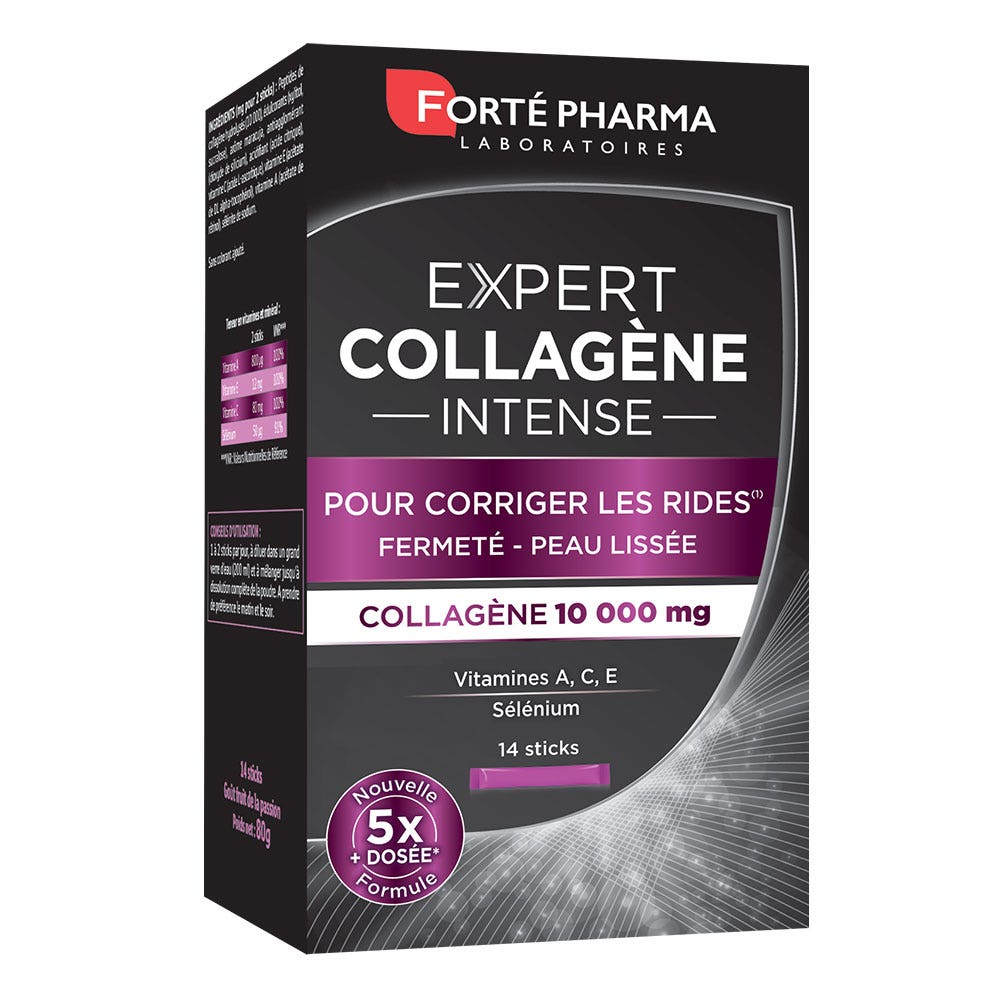 Forté Pharma Expert Beauté Collagene Intenso Antirughe e Tonificante Pelle 14 Stick