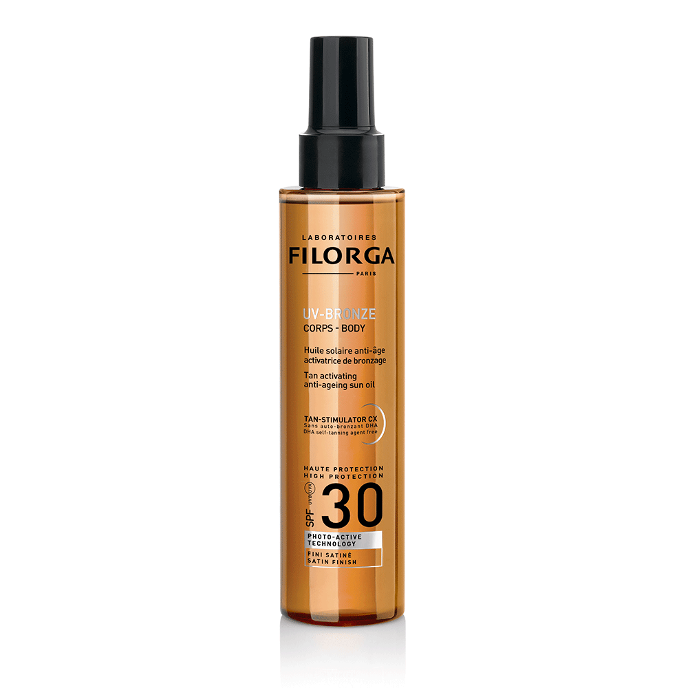Filorga Uv-Bronze Olio Solare Anti-eta SPF30 Activatrice de bronzage 150ml