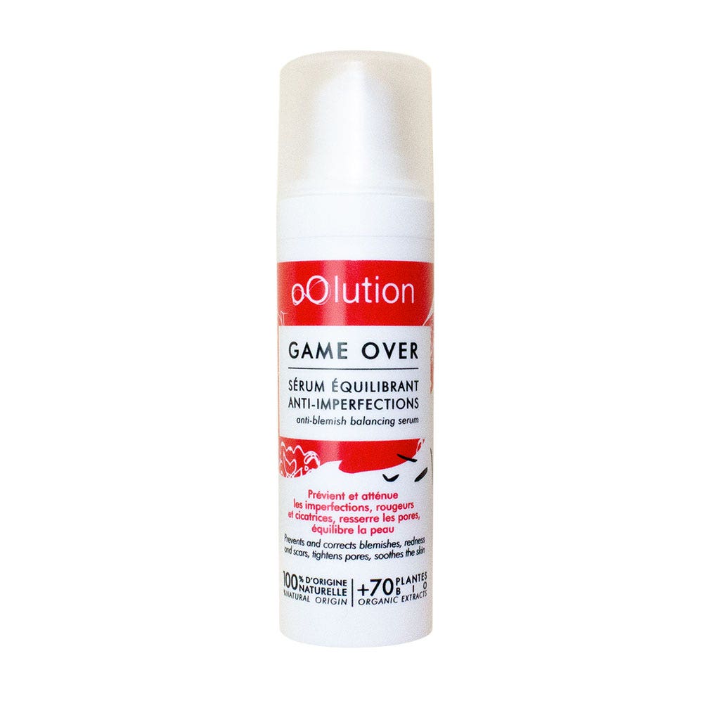 oOlution Game Over Siero riequilibrante anti-imperfezioni Pelle con imperfezioni 30ml