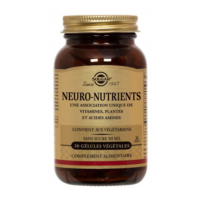 Neuro nutrienti 30 Geluli vegetali Solgar