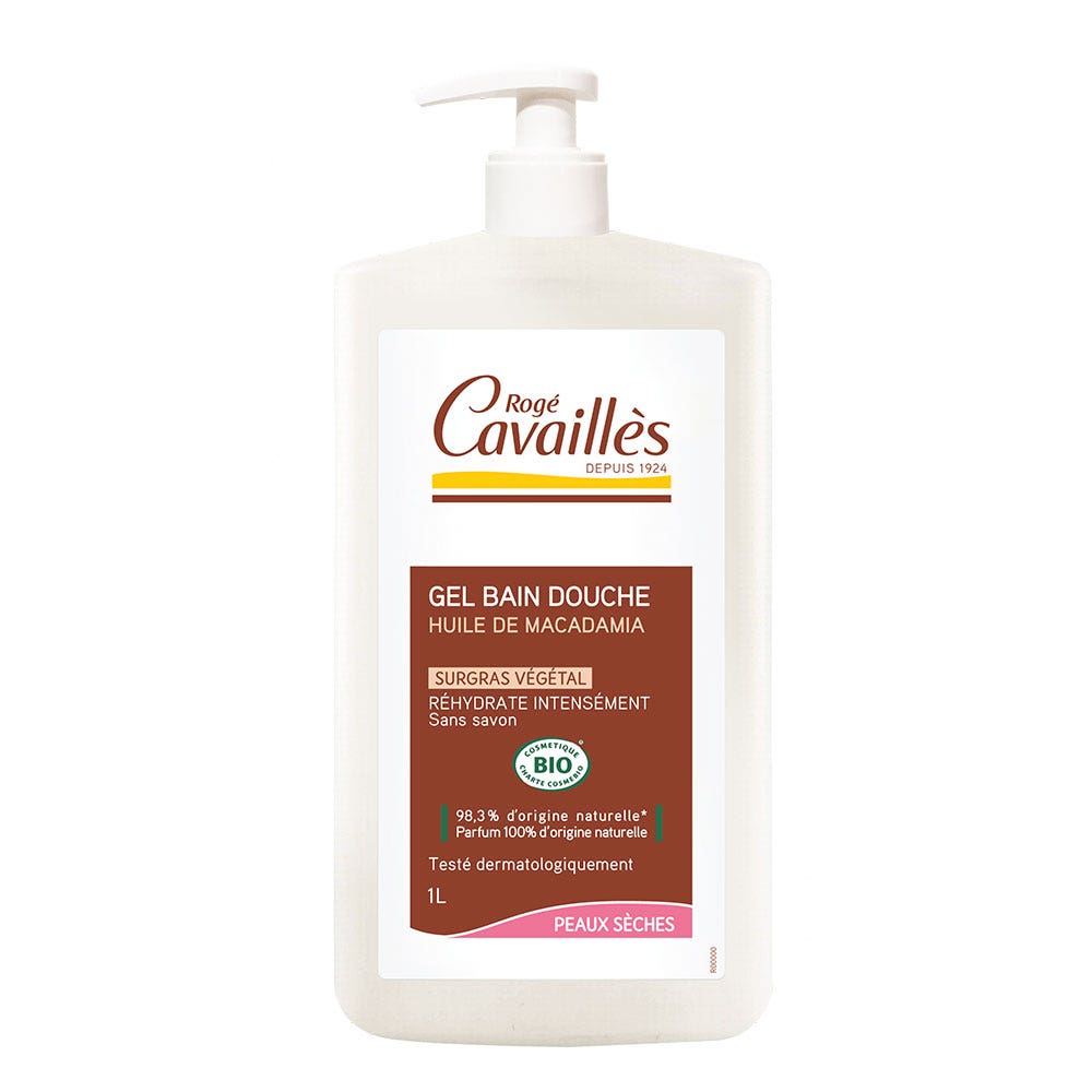 Rogé Cavaillès Gel detergente nutriente Olio di Macadamia 1L