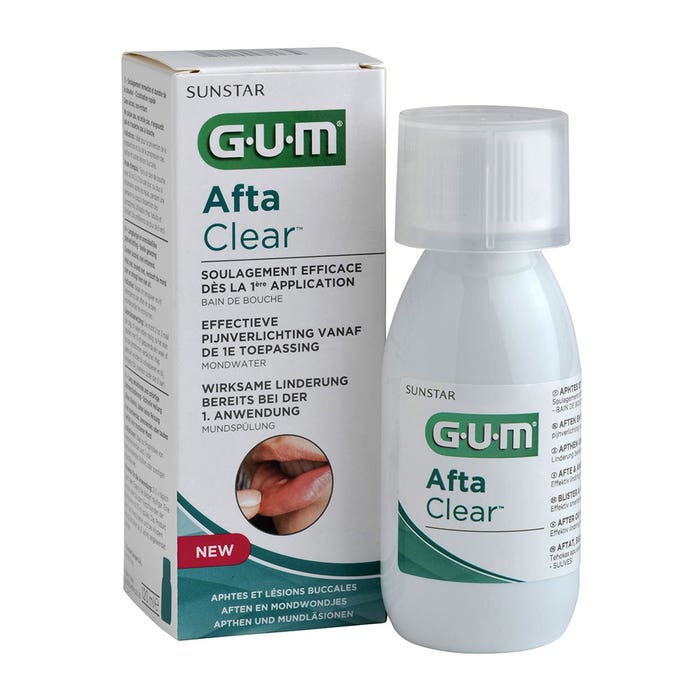 Bagno 120 ml AftaClear Ulcere della bocca e lesioni orali Gum