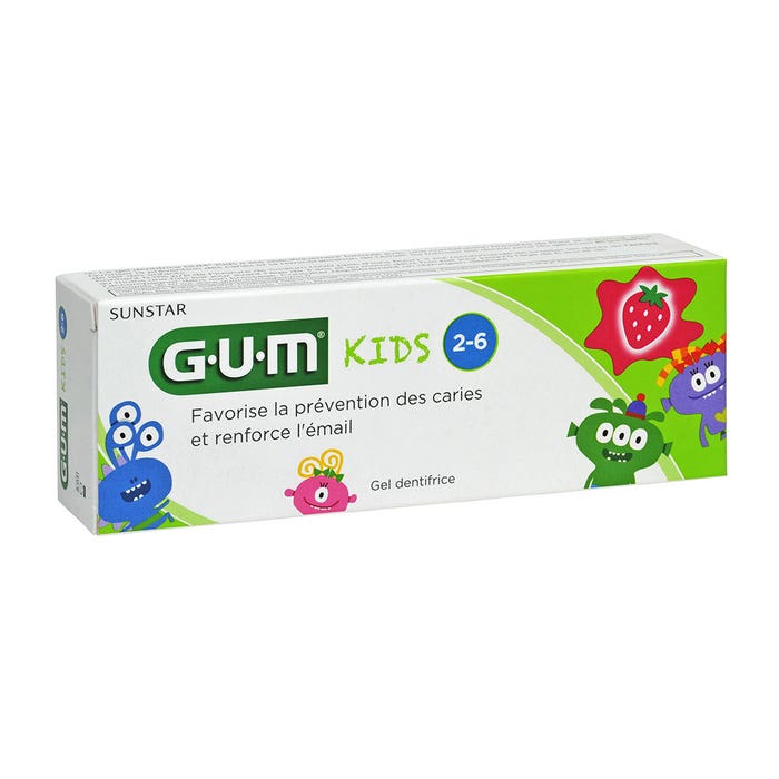 Dentifricio per bambini Fluore + Isomalto 2-6 anni 50ml Gum