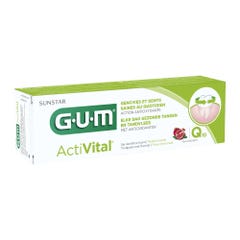 Gum ActiVital Dentifricio ActiVital Gengive e Denti Sani Q10 75 ml