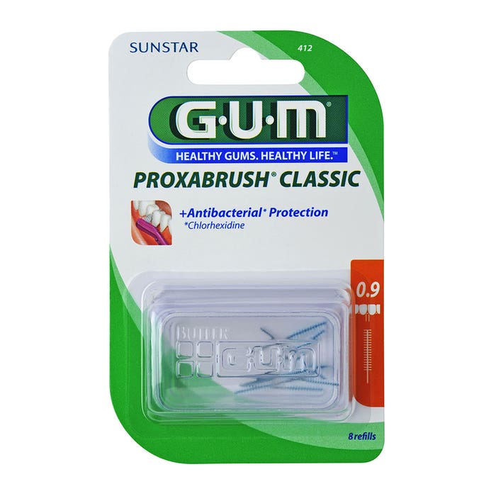 Ricariche di scovolini interdentali da 0,9 mm x8 Proxabrush Gum